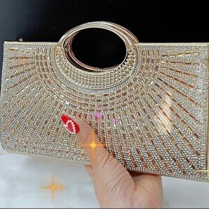 Glitter Clutch Bag For Women,Elegant Evening Bag.